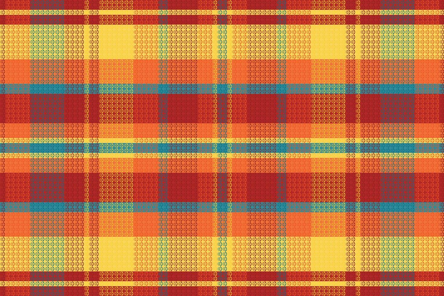 Tartan or plaid retro color pattern. vector