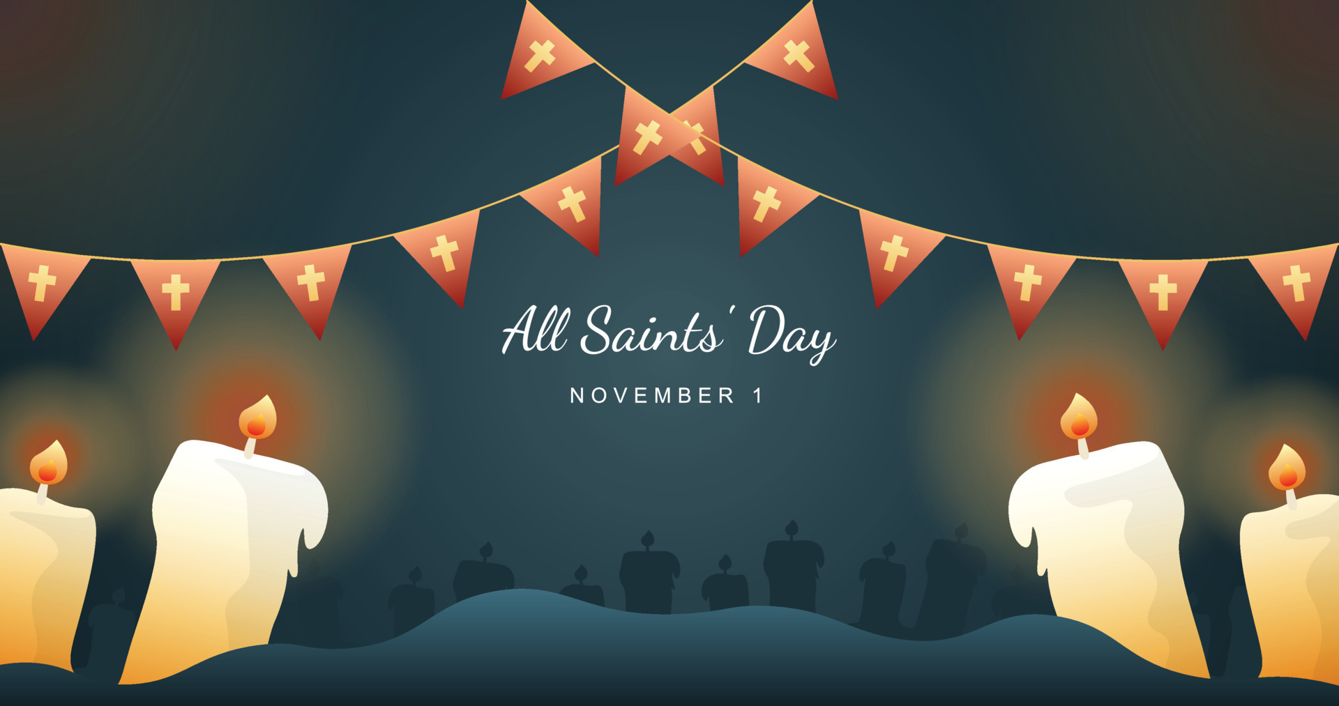 All saints day concept background. 13116541 Vector Art at Vecteezy