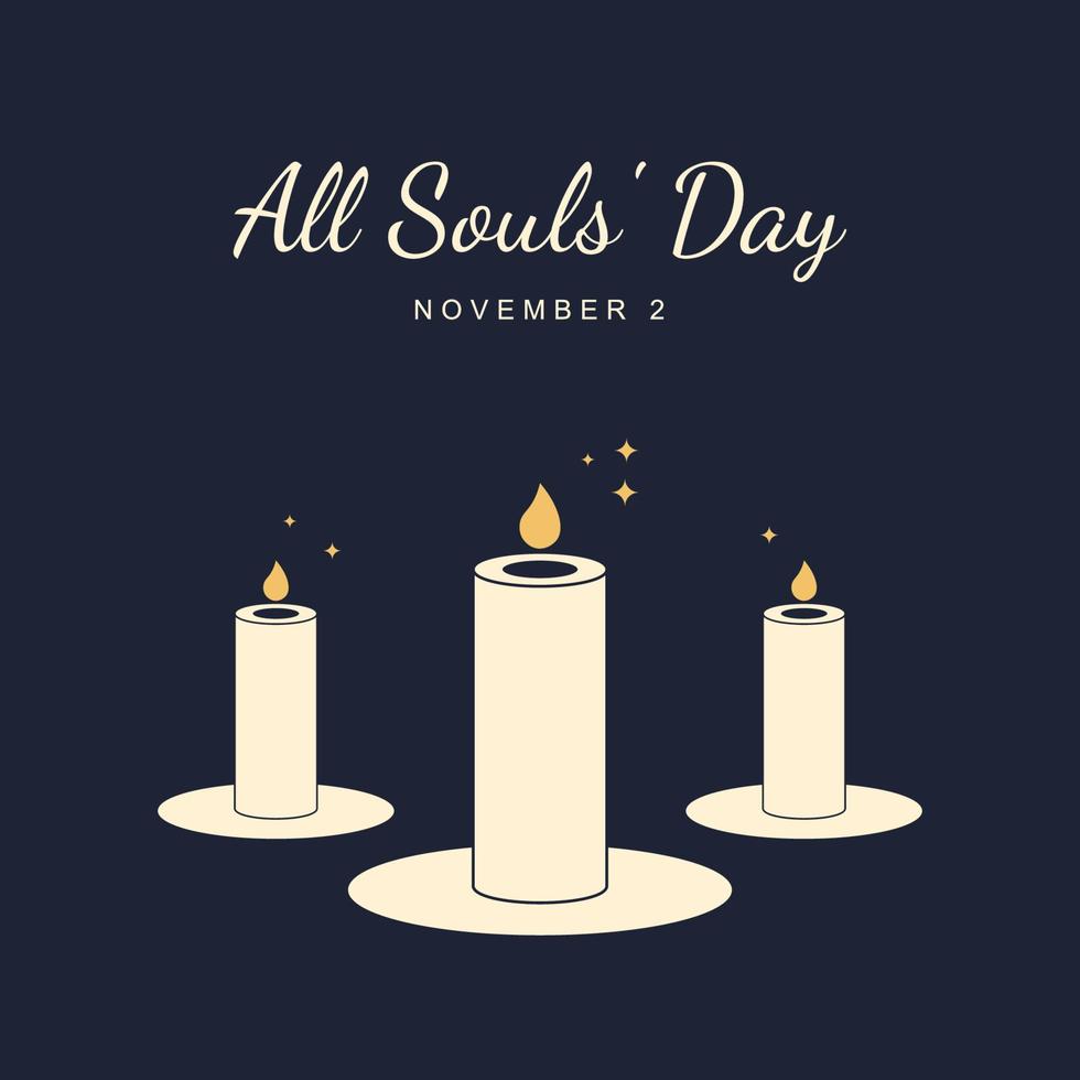 All souls day design background. vector