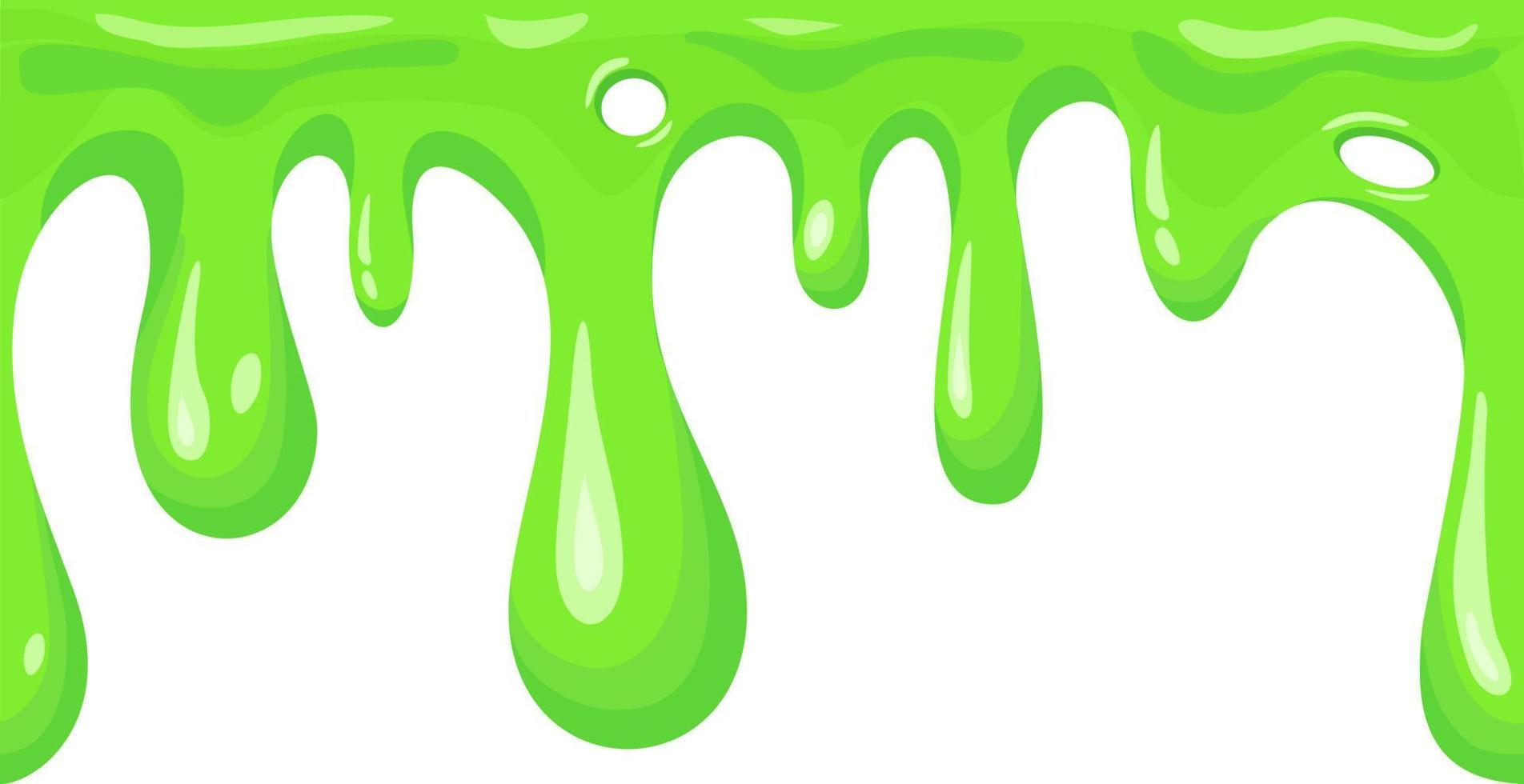 Realistic Green Slime. Illustration Isolated On Transparent