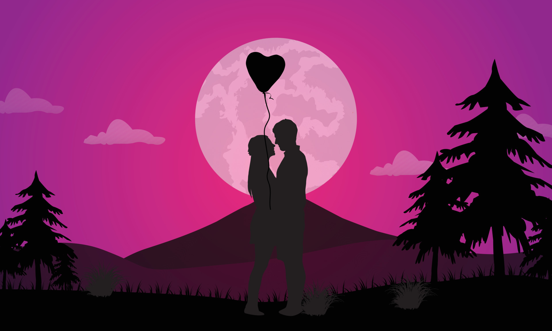 Love background wallpaper 13116611 Vector Art at Vecteezy