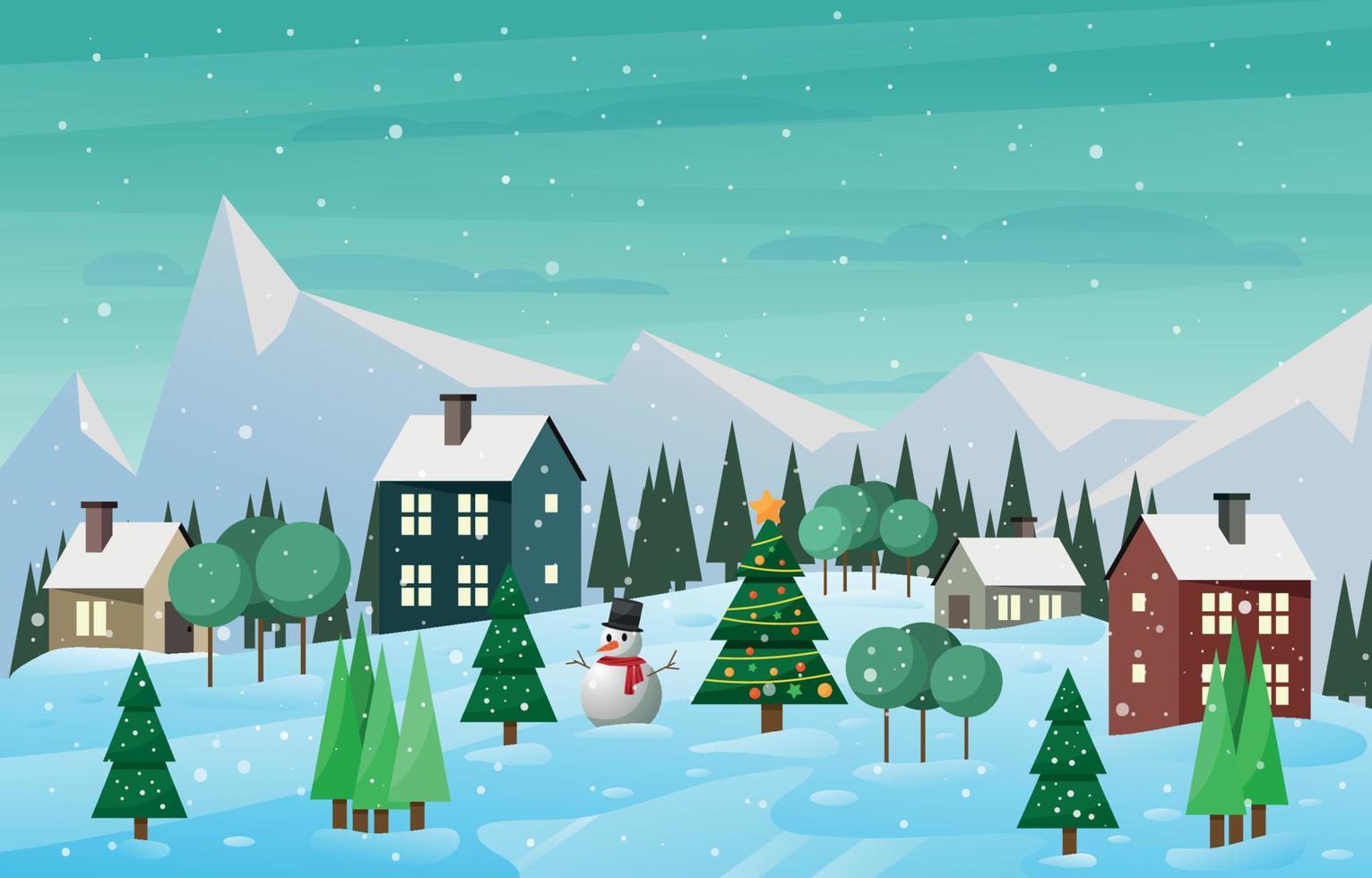 fondo de navidad de invierno vector