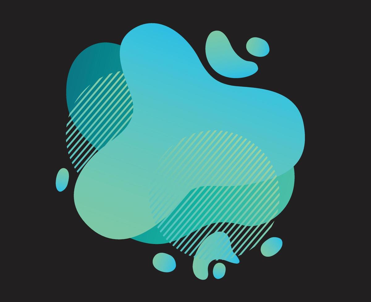 Fluid abstract background. Banners with flowing liquid shapes. Vector