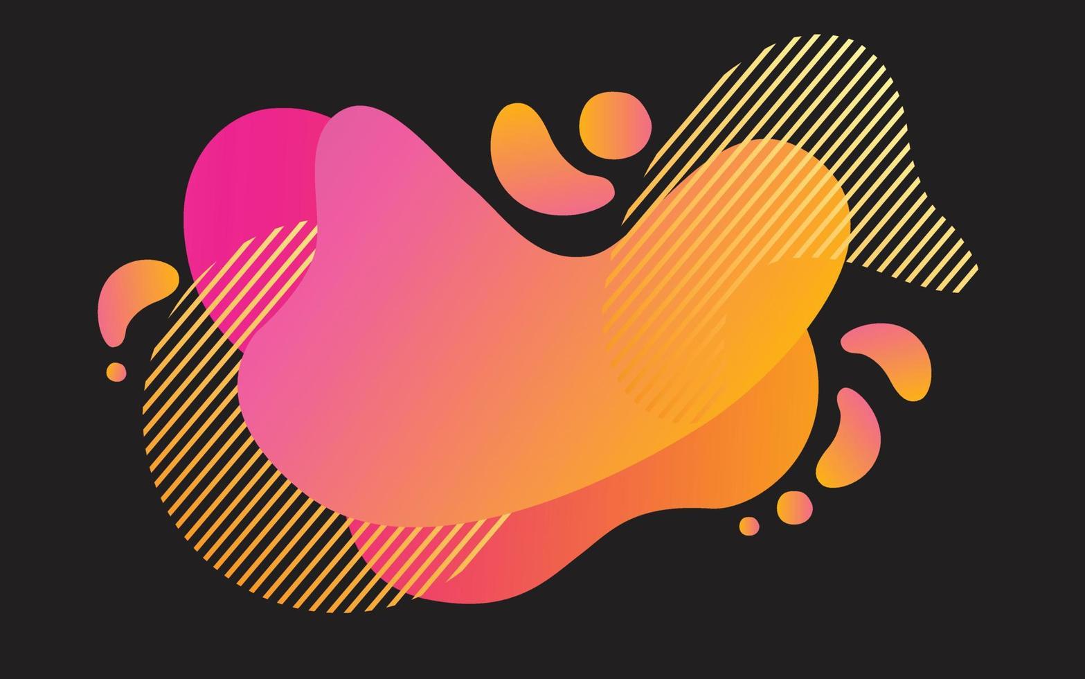 Fluid abstract background. Banners with flowing liquid shapes. Vector