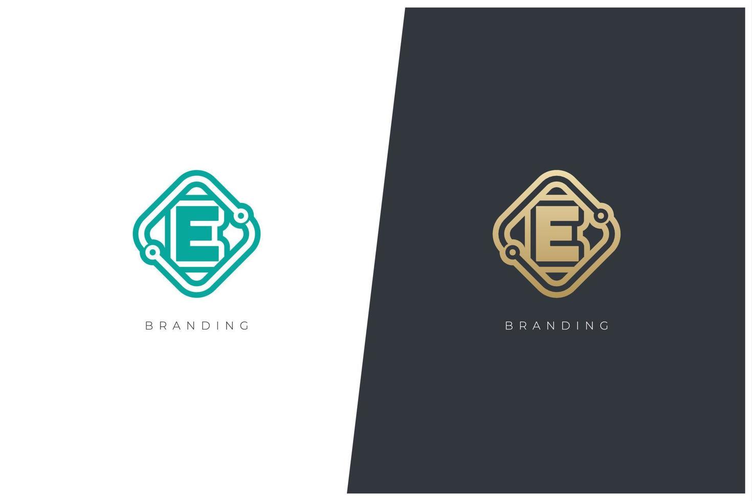 E Letter Vector Logo