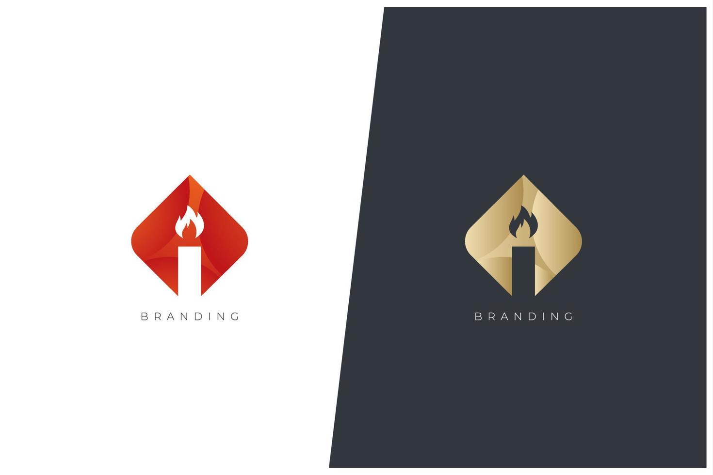 I Monogram Letter Logo vector