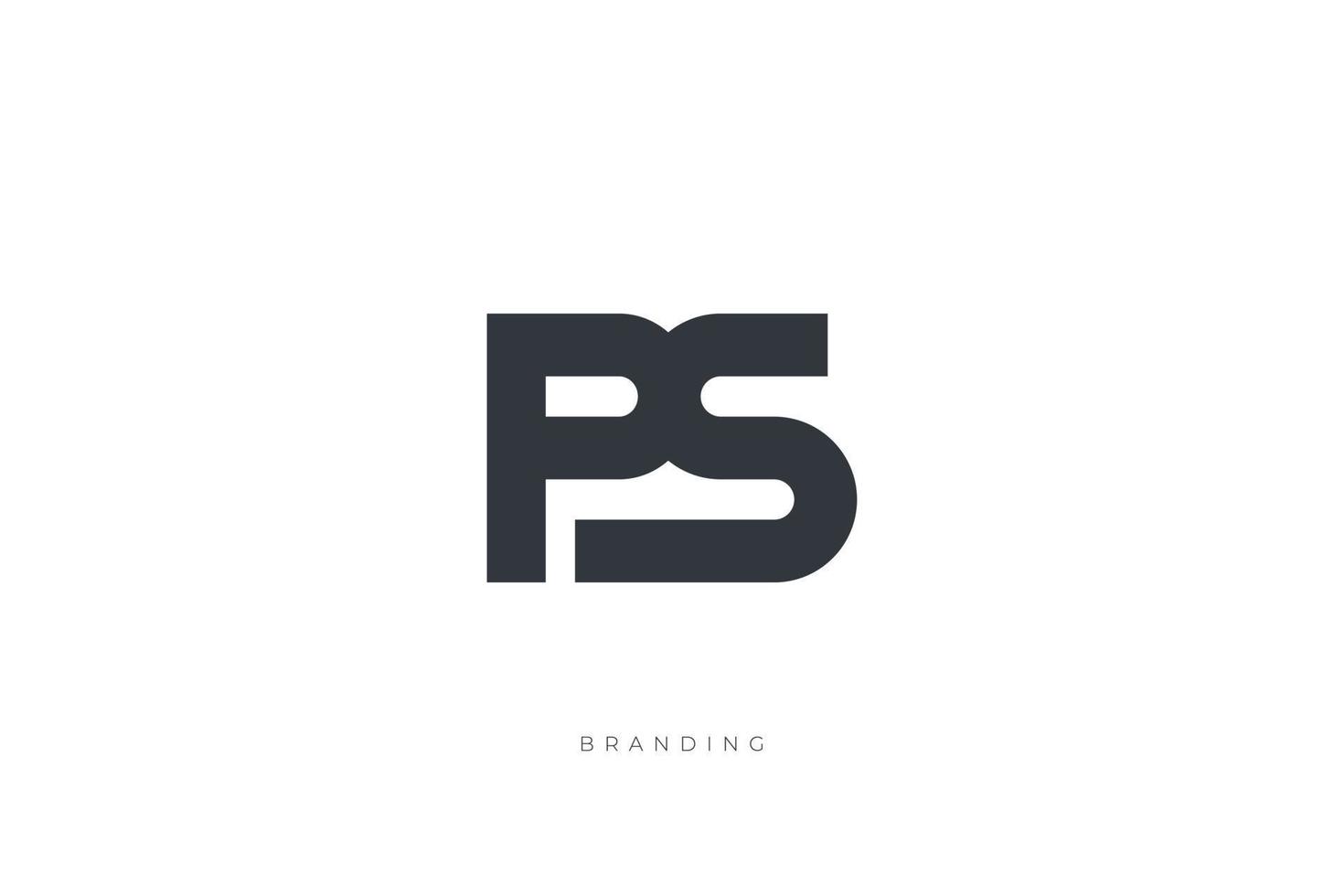PS Monogram Letter Logo vector