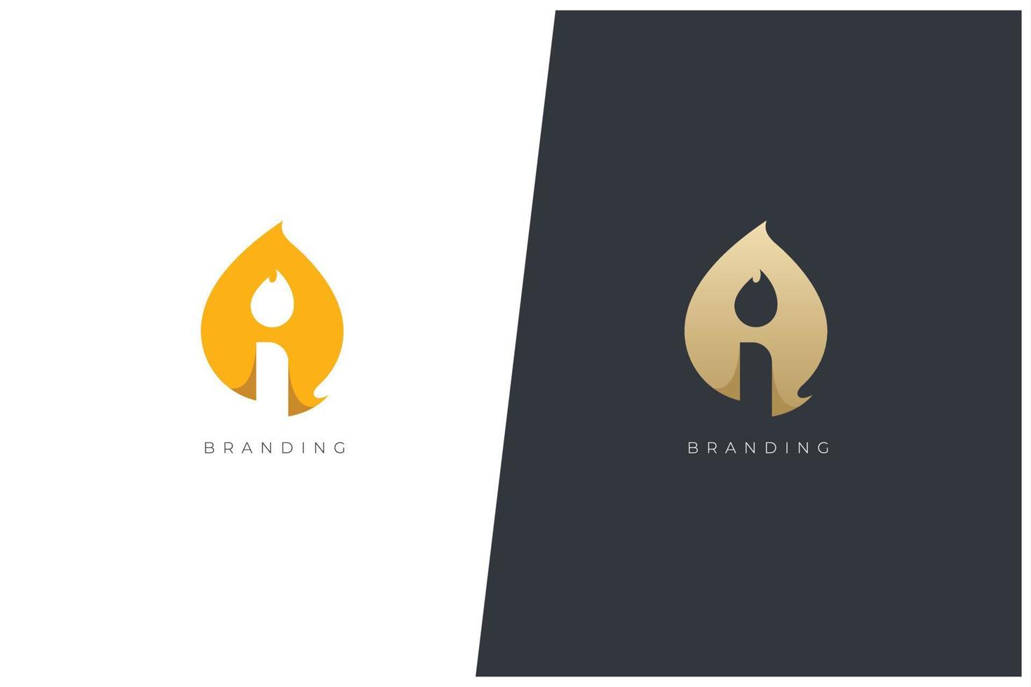 I Monogram Letter Logo vector