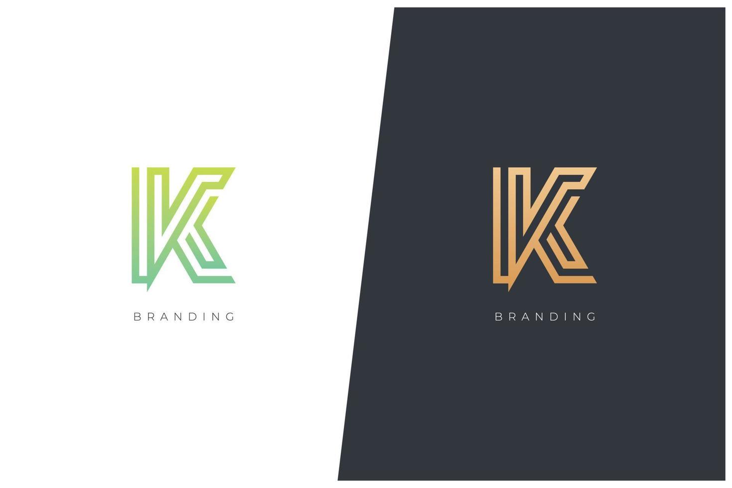 K Letter Vector Logo Trademark