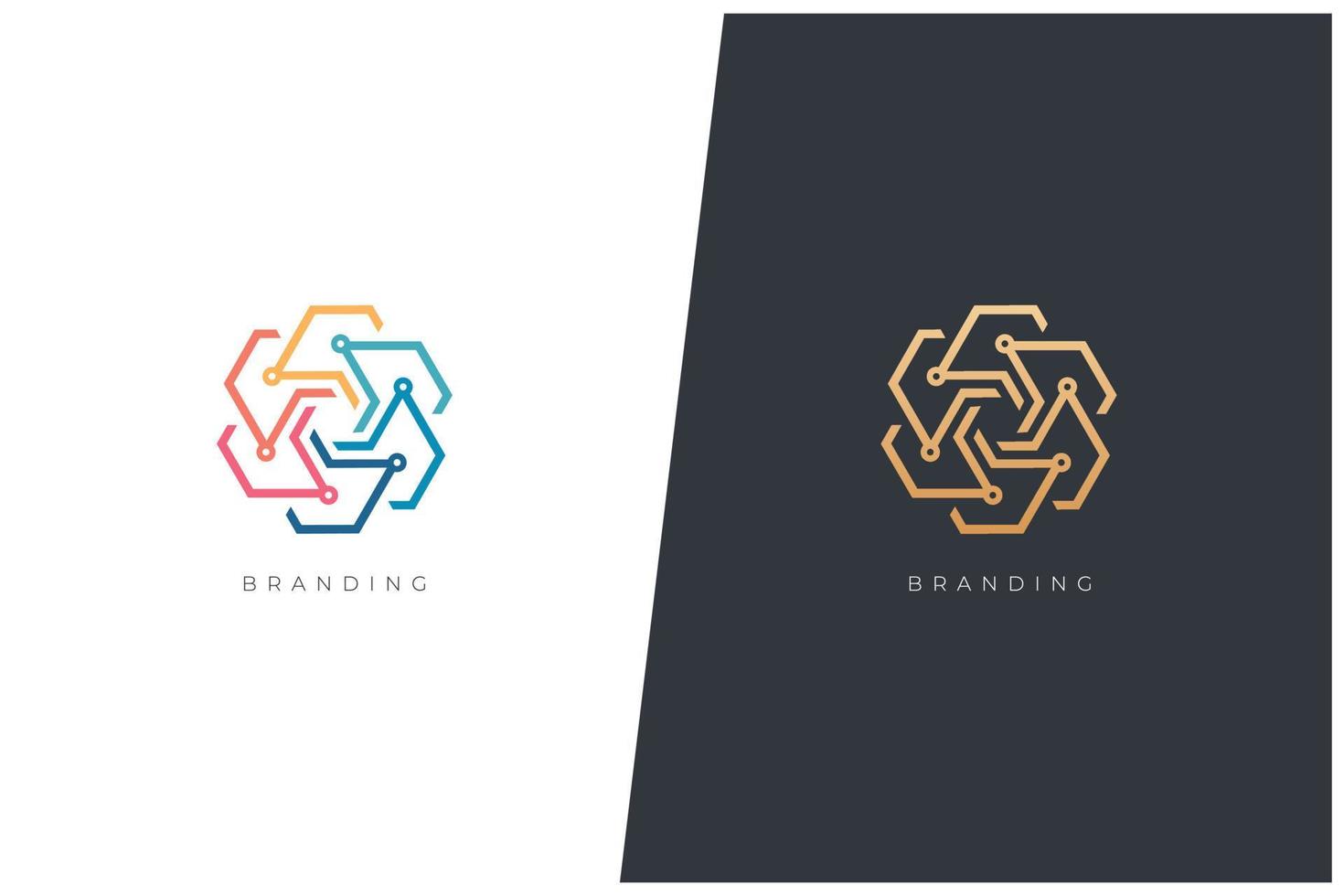 Marketing Trading Networking Vector Logo