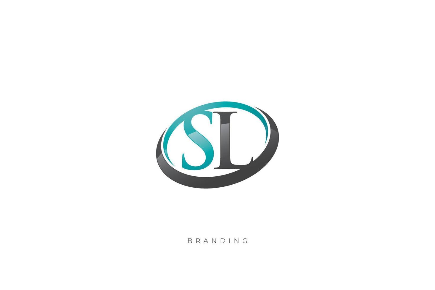 SL Monogram Letter Logo vector