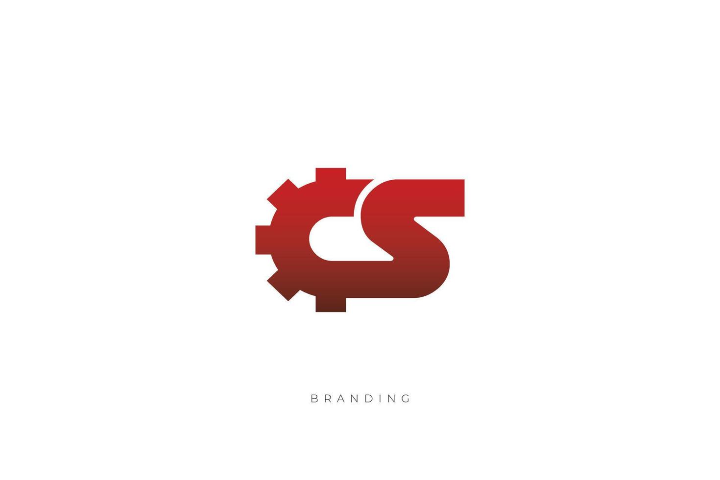 CS Monogram Letter Logo vector