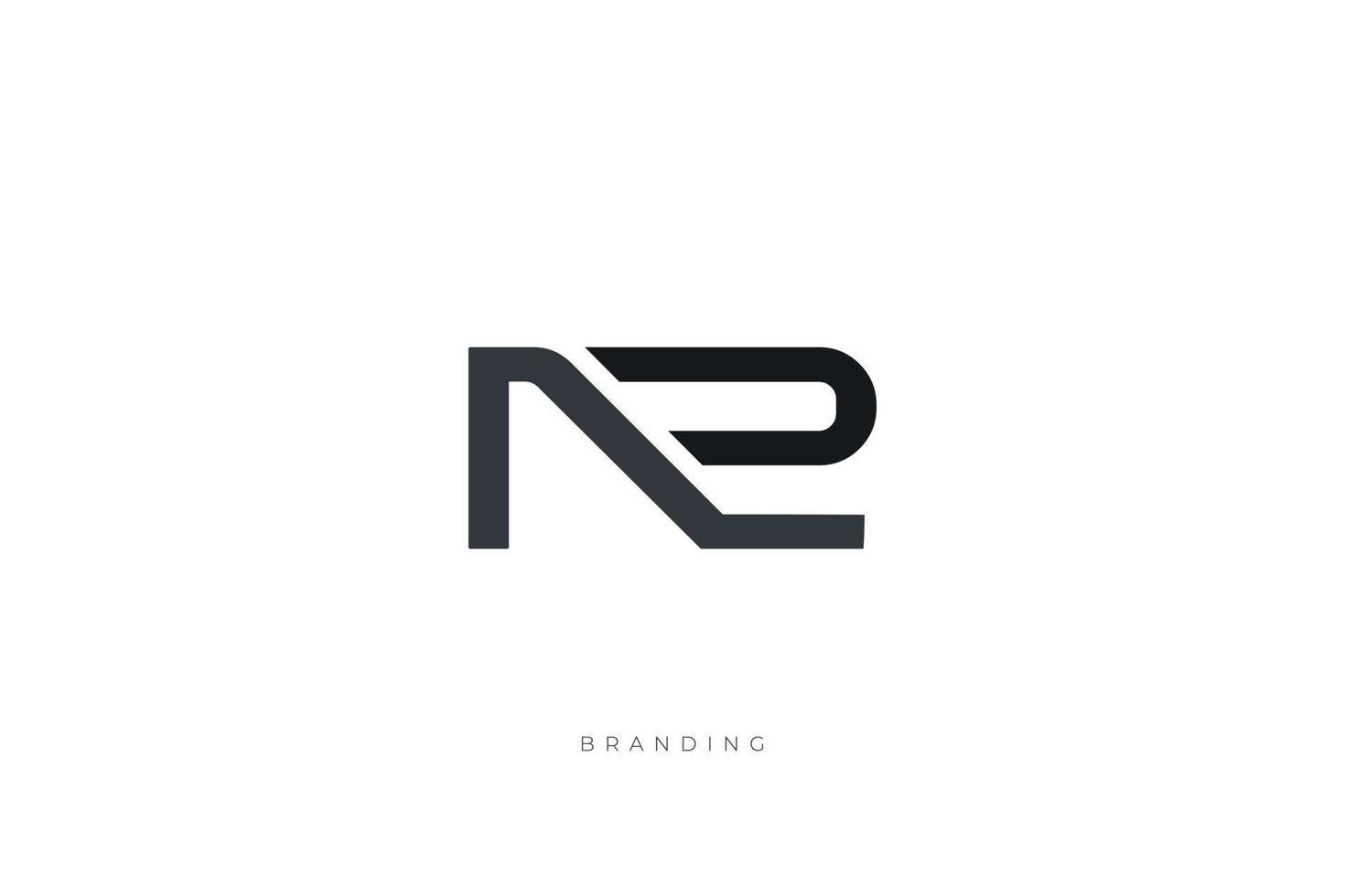 NR Monogram Letter Logo vector