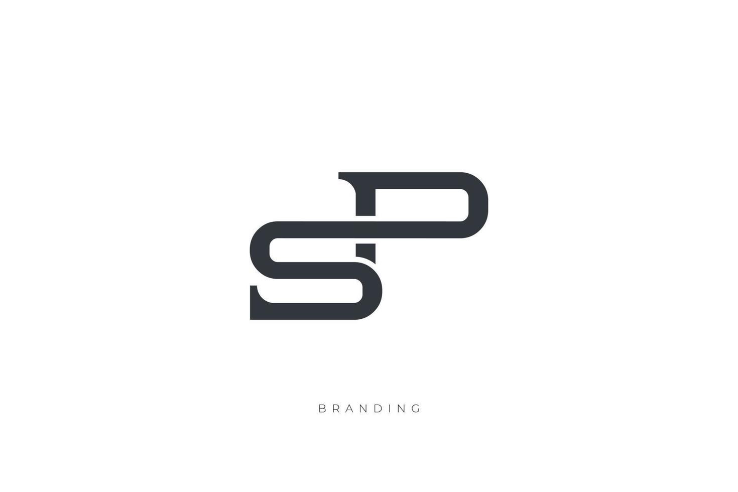 SP Monogram Letter Logo vector