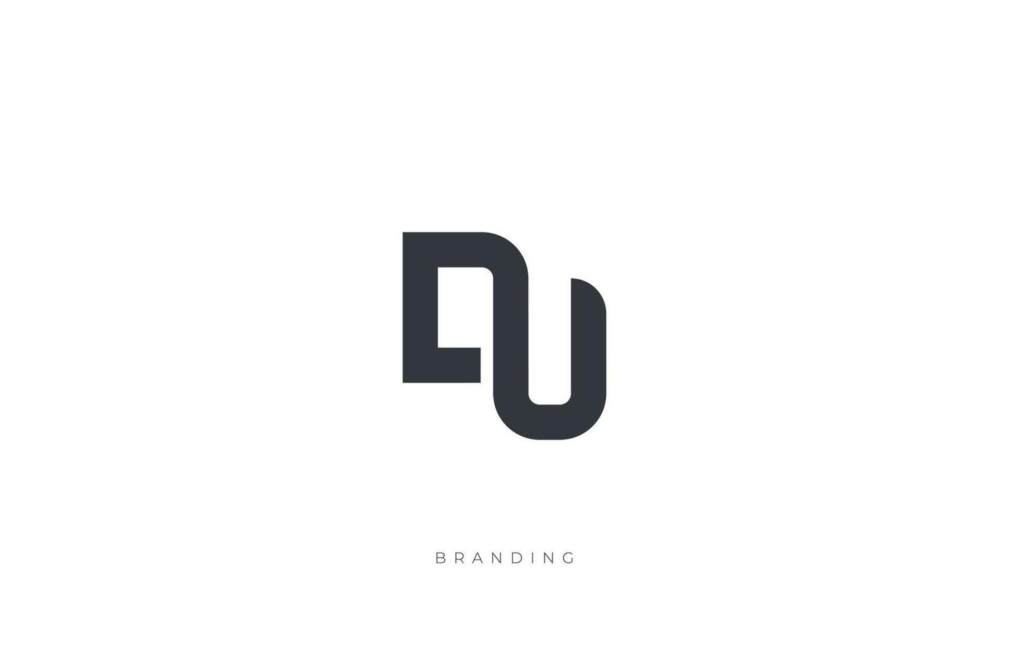 DU Letter Logo vector