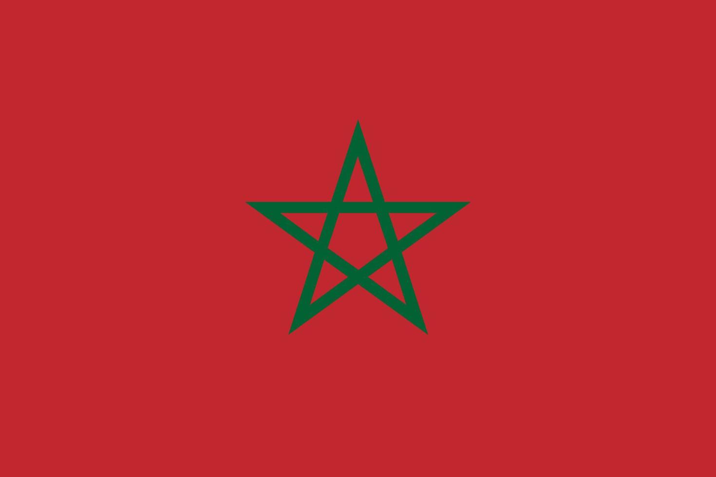 Flag of Morocco vector illustration