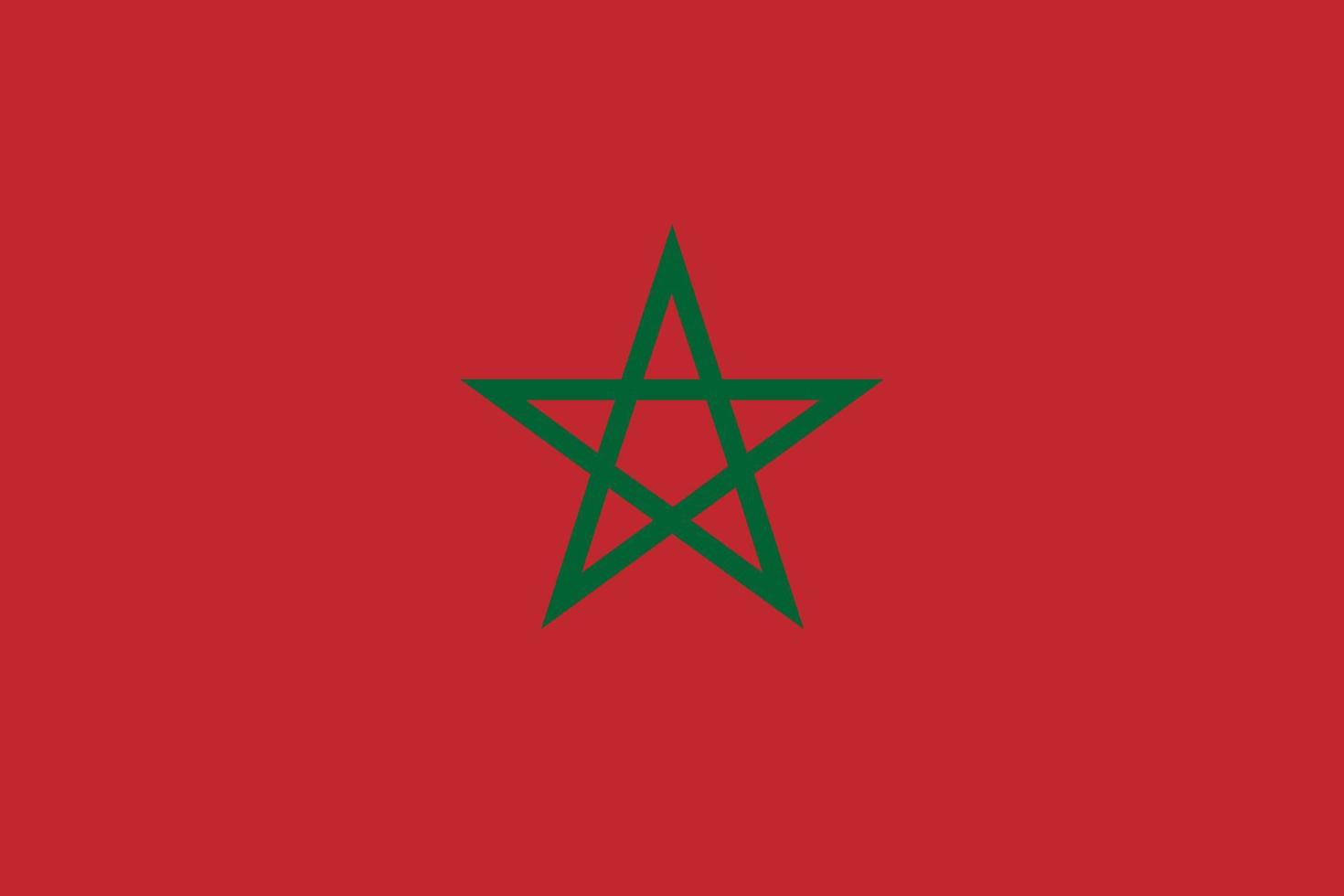 Flag of Morocco vector illustration