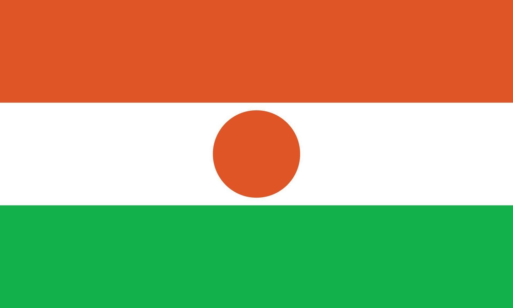 bandera de niger vector