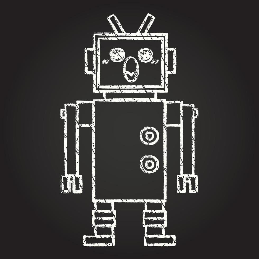 Robot Chalk Drawing 13116976 Vector Art at Vecteezy