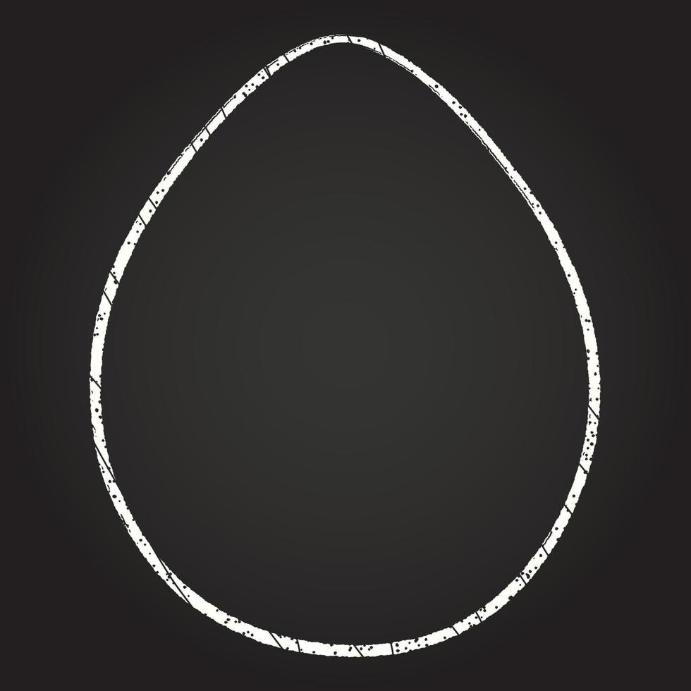 Egg Chalk Drawing vector