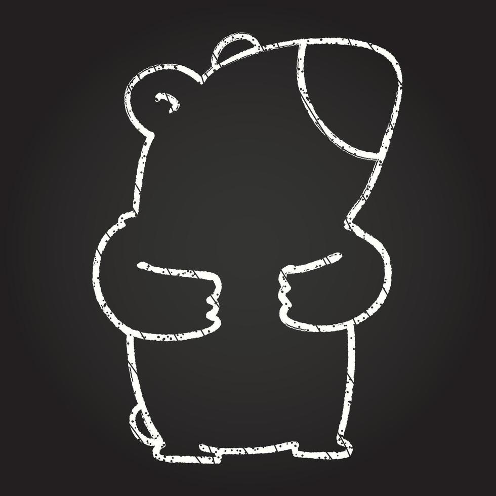 Bear Chalk Drawing vector