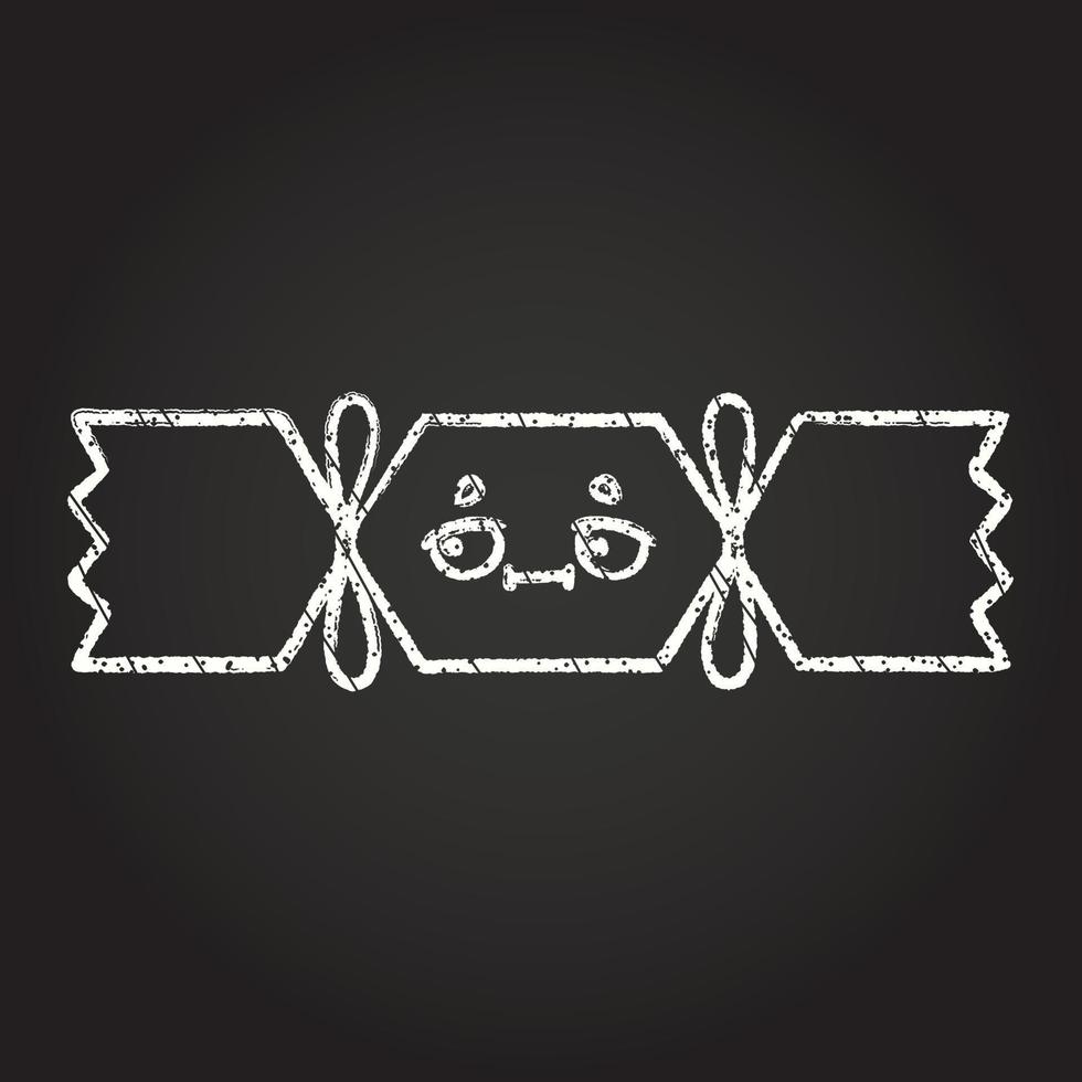 Christmas Cracker Chalk Drawing vector
