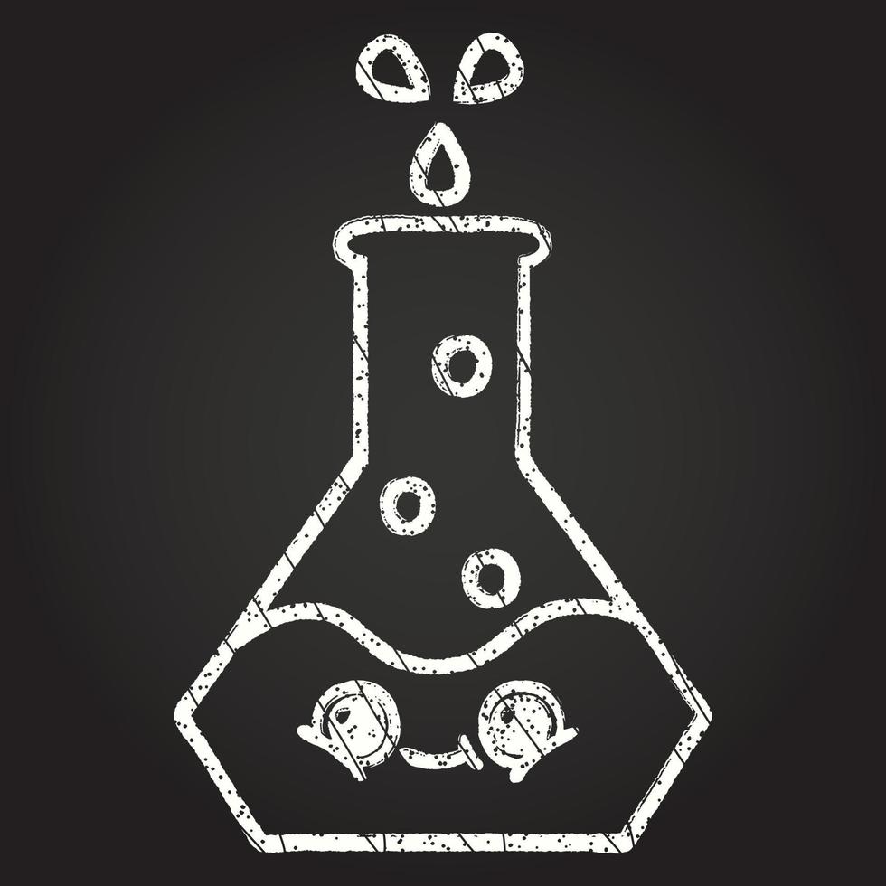 Science Experiment Chalk Drawing vector