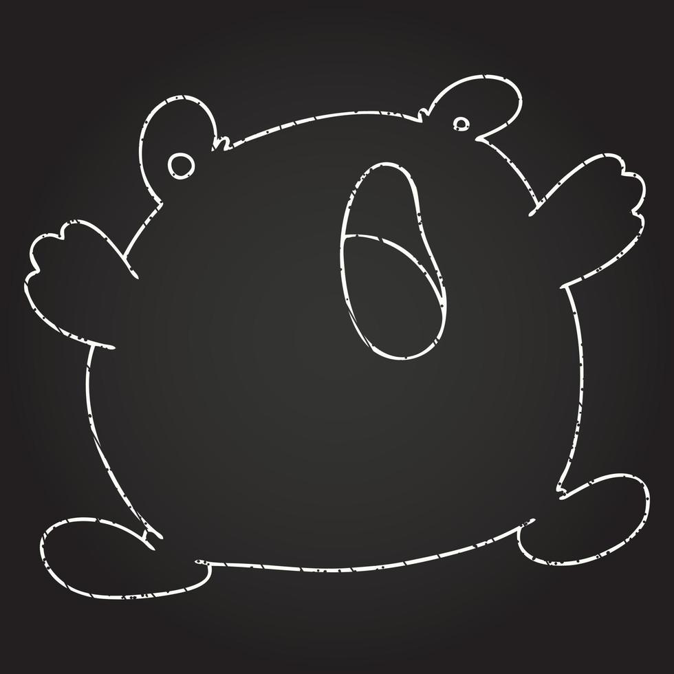 Bear Chalk Drawing vector