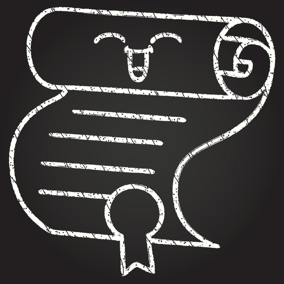Certificate Chalk Drawing vector
