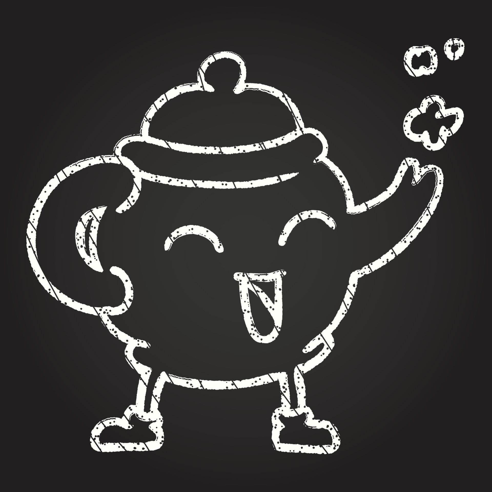 Teapot Chalk Drawing 13117159 Vector Art at Vecteezy