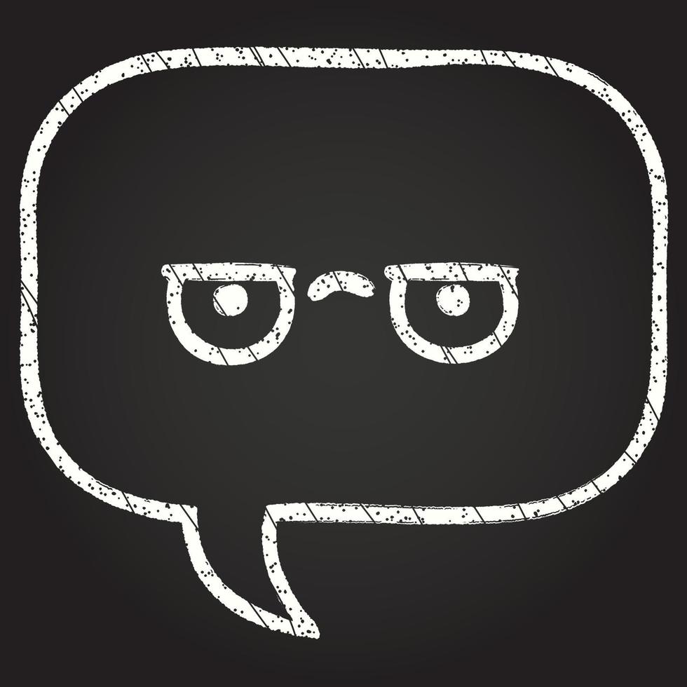 Speech Bubble Chalk Drawing vector