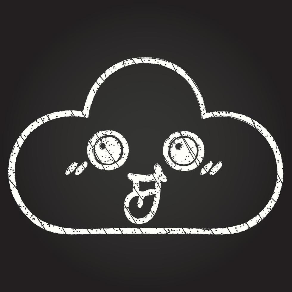 Cloud Chalk Drawing vector