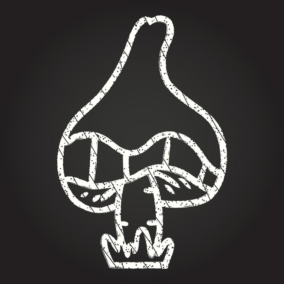 Toadstool Chalk Drawing vector