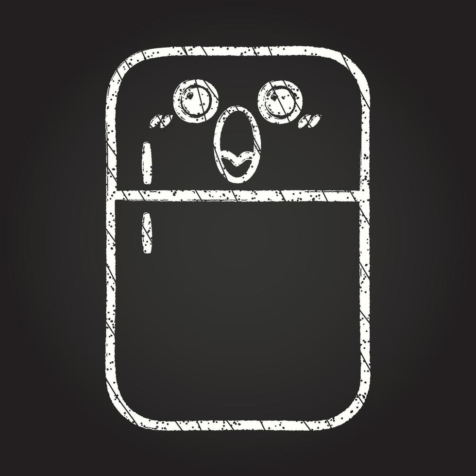 Refrigerator Chalk Drawing vector