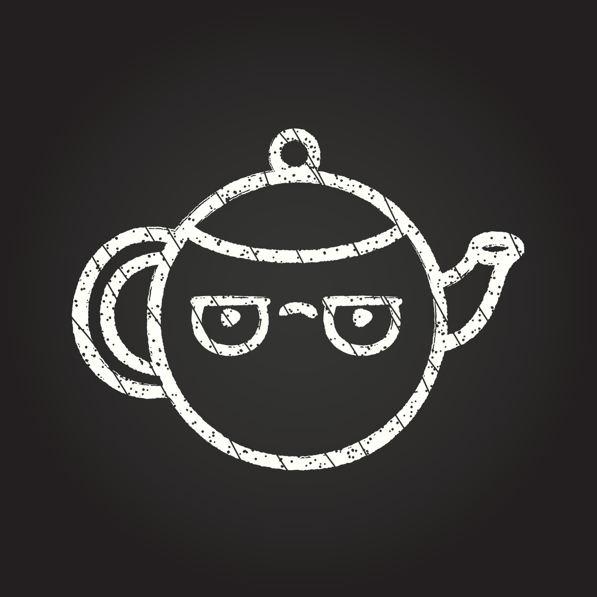 Teapot Chalk Drawing 13117453 Vector Art at Vecteezy