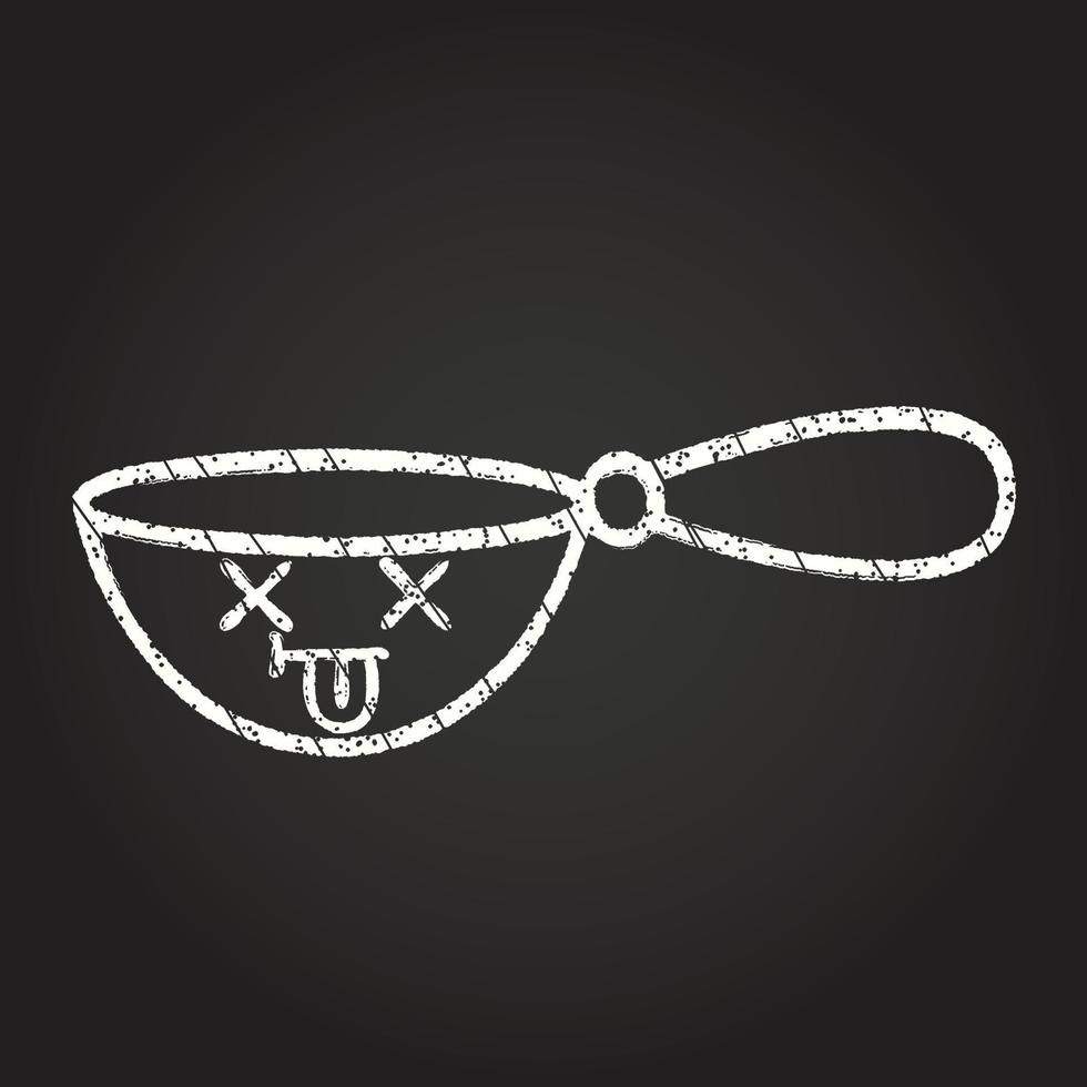 Wok Chalk Drawing vector