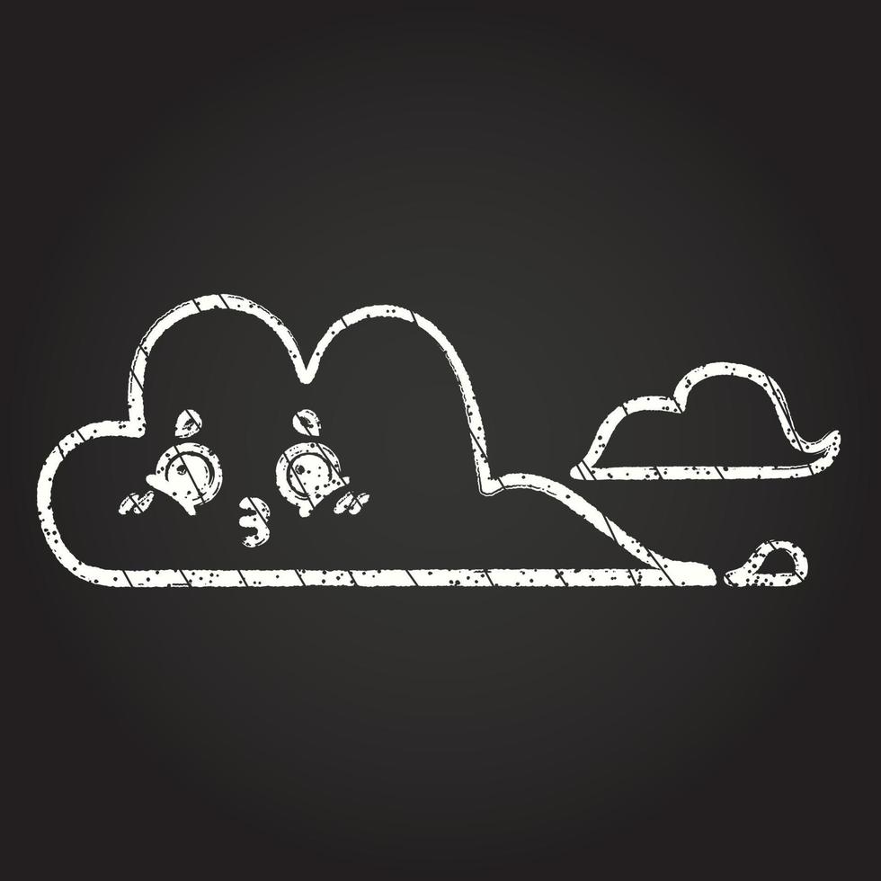Cloud Chalk Drawing 13117470 Vector Art at Vecteezy