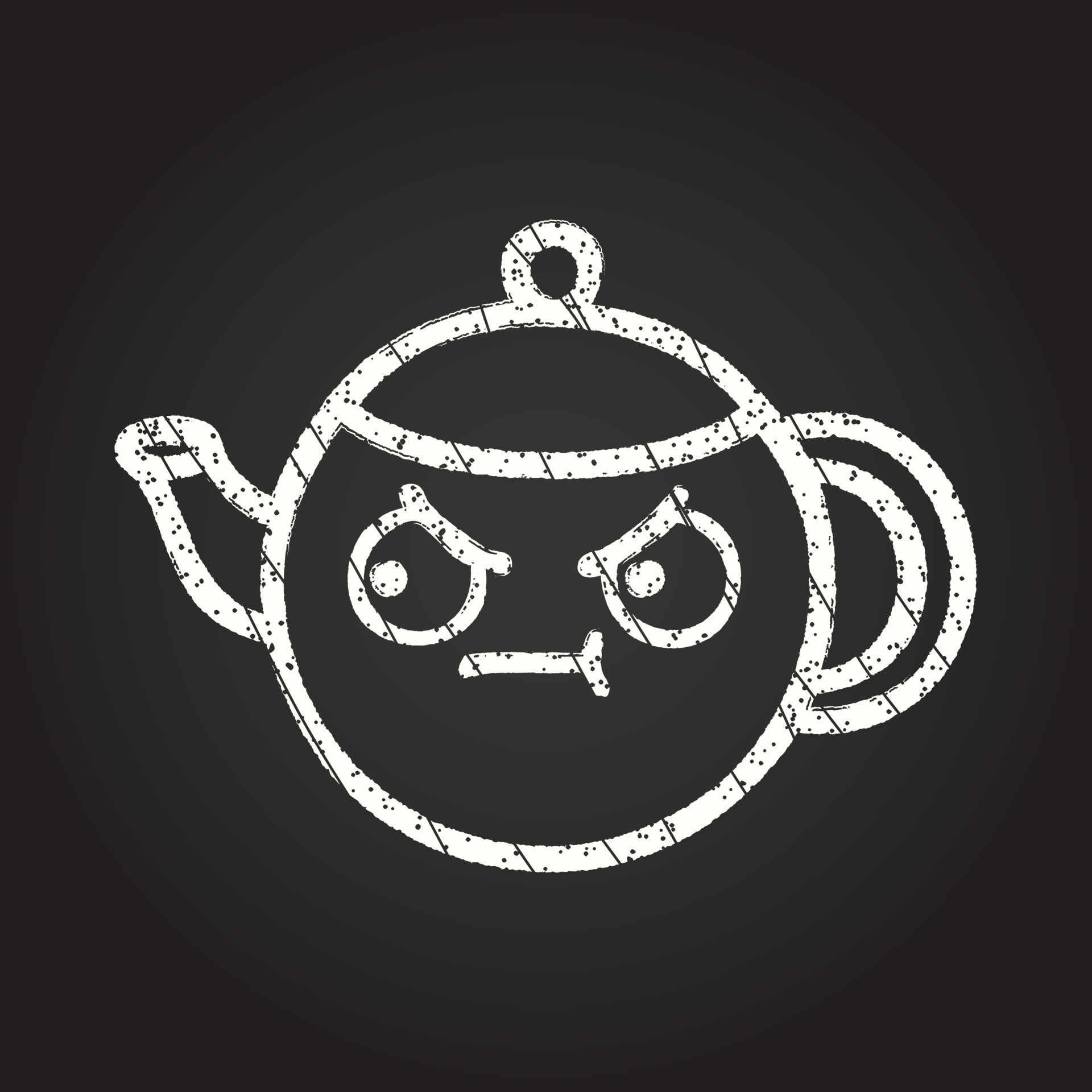 Teapot Chalk Drawing 13117511 Vector Art at Vecteezy
