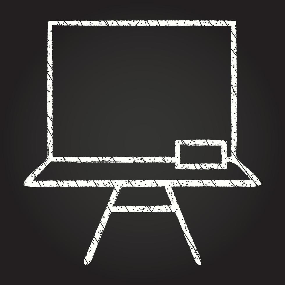 White Board Chalk Drawing vector