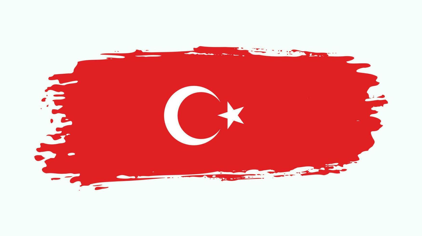 Faded Turkey grunge flag vector