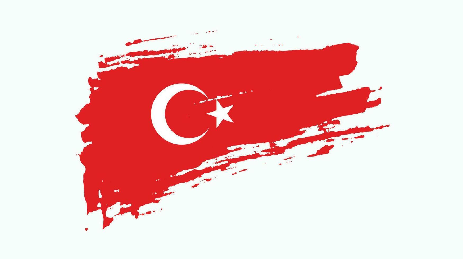 New Turkey grunge flag design vector