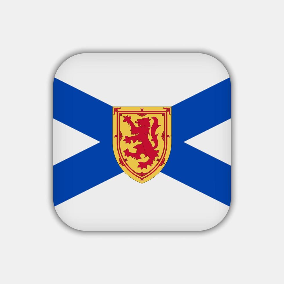 bandera de nueva escocia, provincia de canadá. ilustración vectorial vector