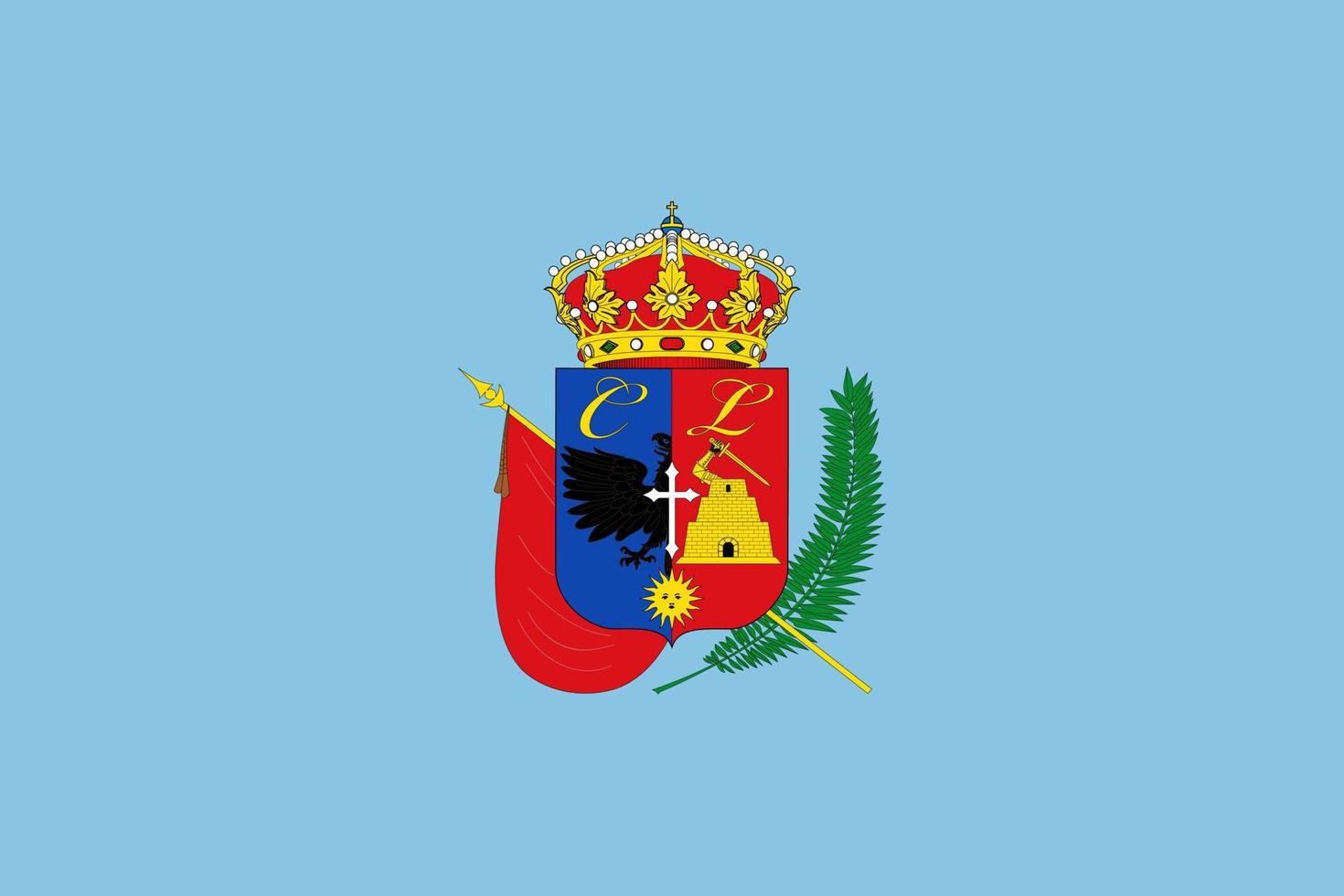 Department of Cajamarca Flag. Peru. Vector Illustration.