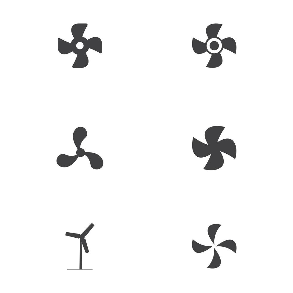 Fan vector illustration icon Template