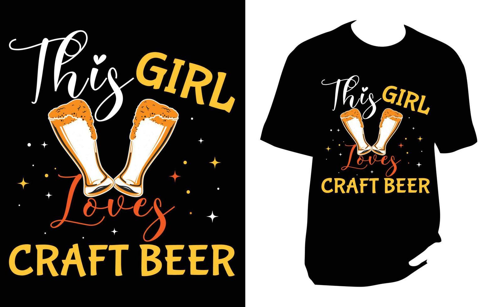 Craft Beer T Shirt vector