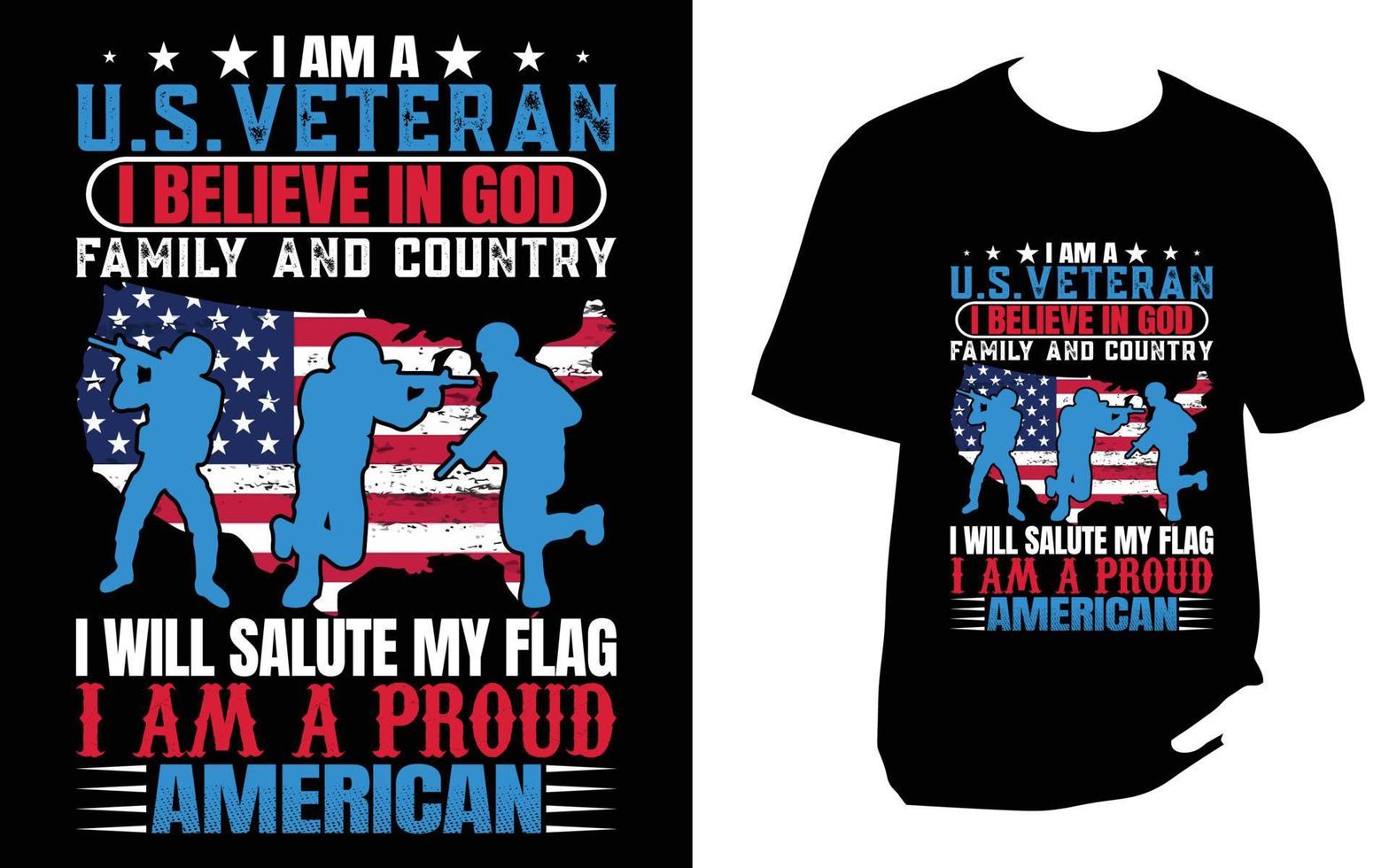 Veteran T Shirt Design vector