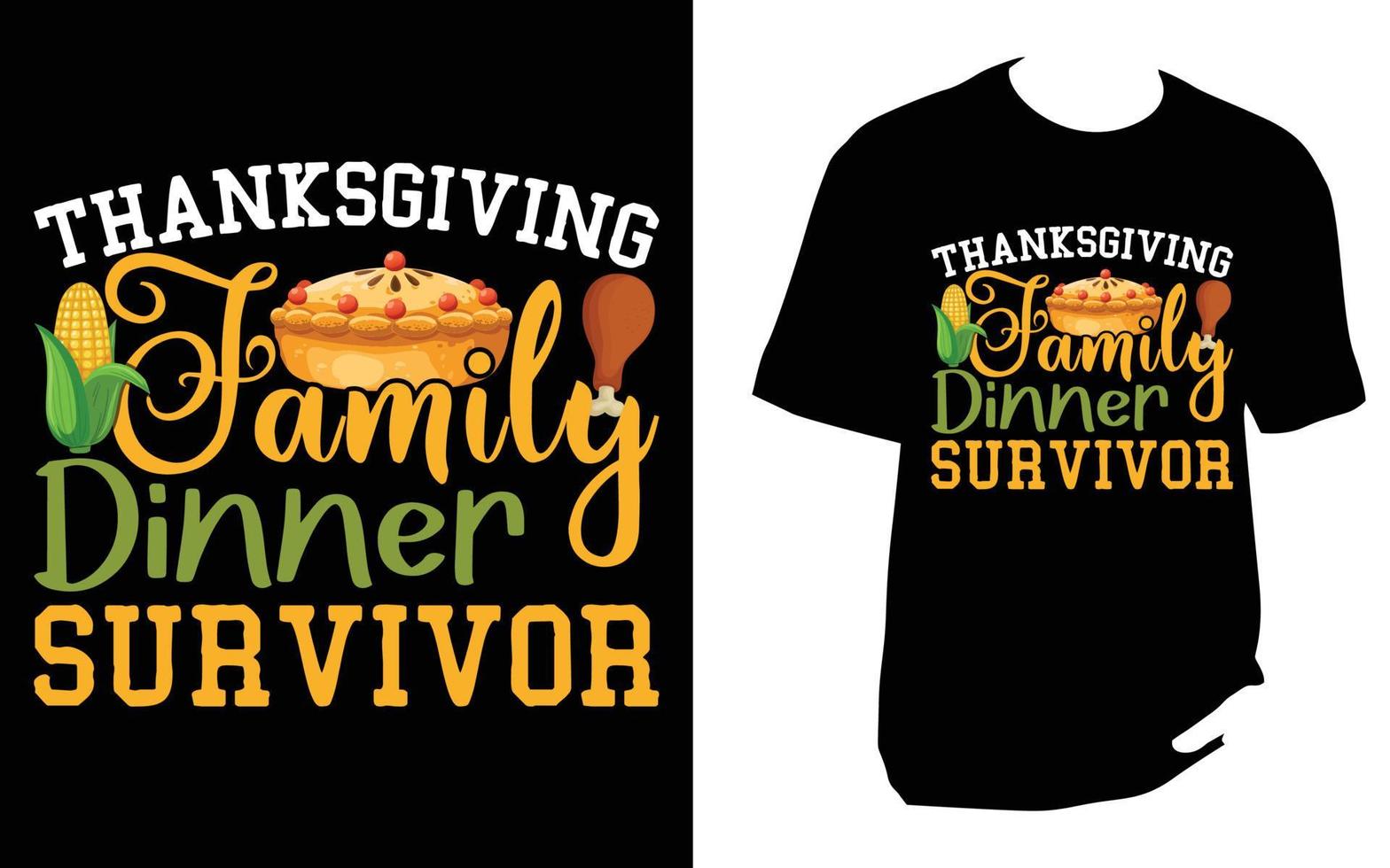 thanksgiving t shirt vector