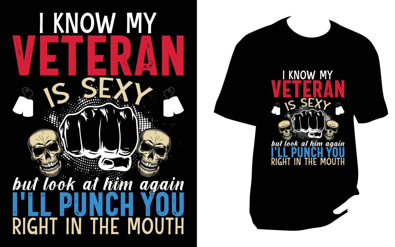 Veteran T Shirt Design vector