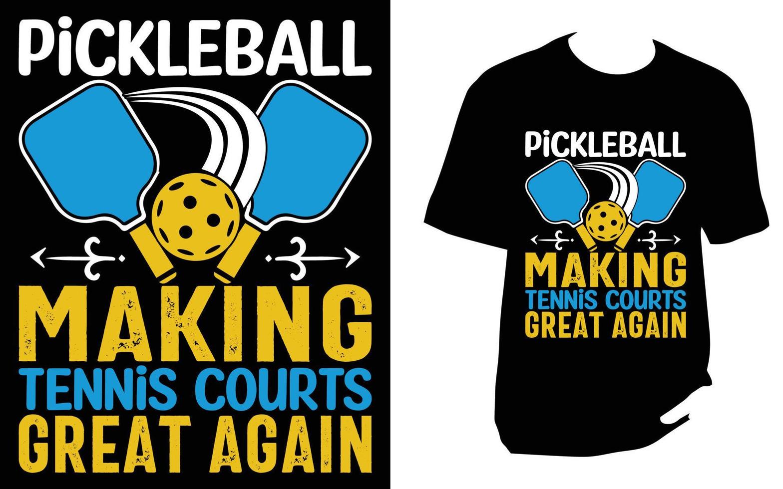 pickleball t shirt design vector