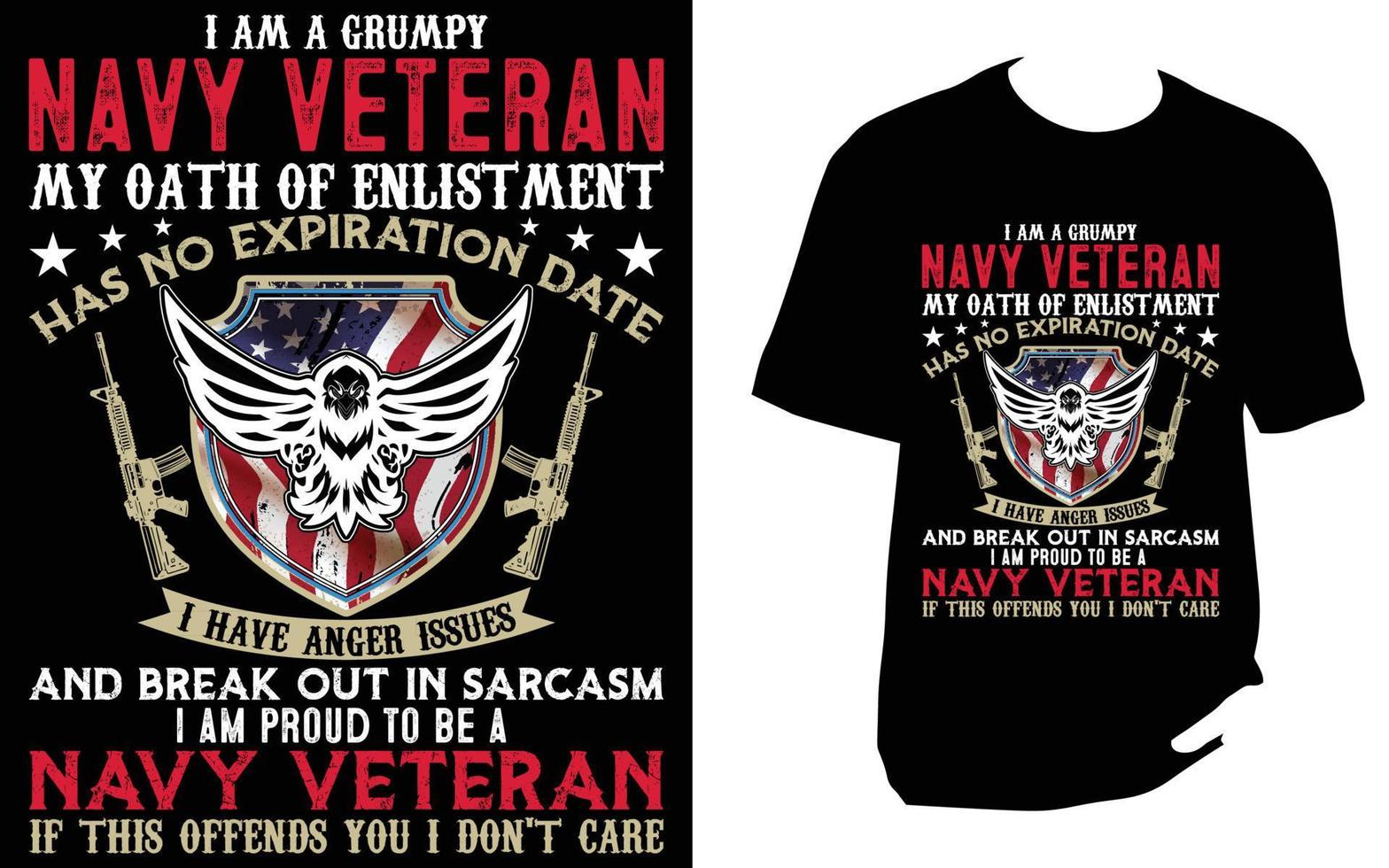 Veteran T Shirt Design vector